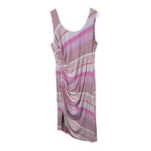 Bailey 44 Anthropologie Tank Dress‎ Ruched Sleeveless Pink Asymetrical PL